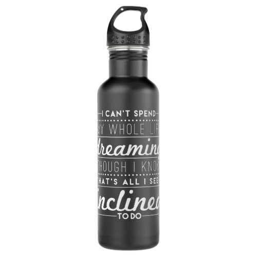Vintage Retro Whole Life Dreaming Stainless Steel Water Bottle