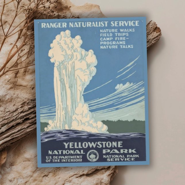 Vintage Retro Yellowstone National Park Travel Postcard (Creator Uploaded)