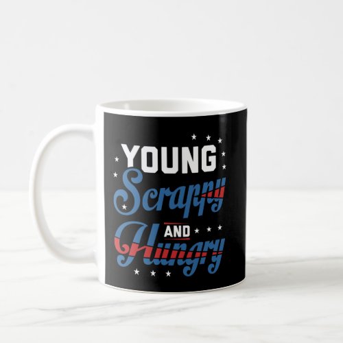 Vintage Retro Young Scrappy And Hungry Usa Holiday Coffee Mug