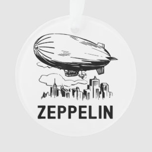 Vintage Retro Zeppelin - Dirigible Airship Sketch Ornament