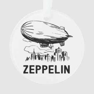 Vintage Retro Zeppelin - Dirigible Airship Sketch Ornament