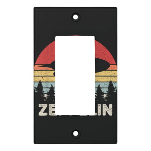 Vintage Retro Zeppelin Shirt Dirigible Airship Light Switch Cover