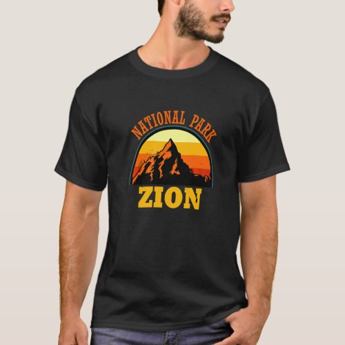 Vintage Retro Zion National Park Utah  1 T_Shirt