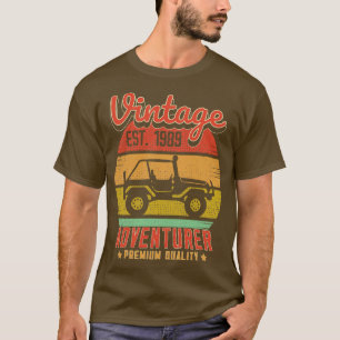 Vintage RetroAdventurer Est 1989 Birthday Gift T-Shirt
