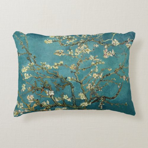 Vintage Reversible Van Gogh Almond Blossom Accent Pillow