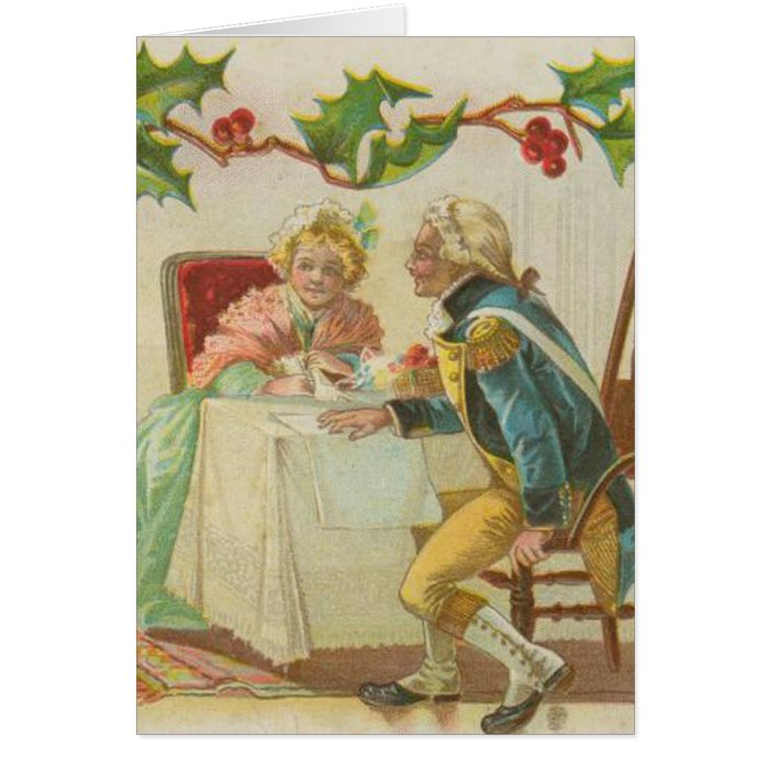 Vintage Revolutionary War Christmas Card