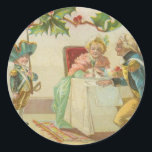 Vintage Revolutionary War Christmas Classic Round Sticker<br><div class="desc">This is a vintage illustration of a family Christmas during the American Revolutionary War.</div>