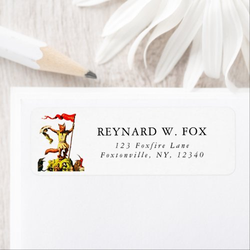 Vintage Reynard the Fox Fairy Folk Tale Label