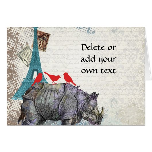 Vintage rhino cards (Front Horizontal)