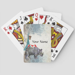 Vintage rhino poker cards
