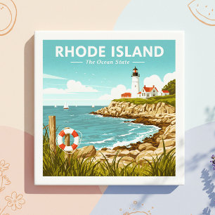 Vintage Rhode Island Ceramic Tile