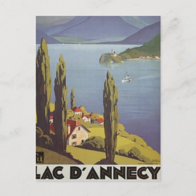 Vintage Rhône-Alpes, Annecy , France - Postcard (Front)