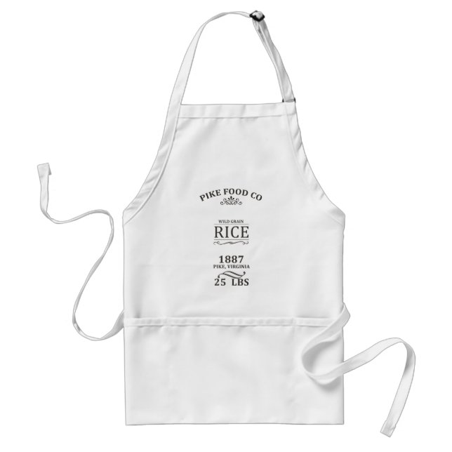 Vintage Rice Sack Adult Apron (Front)