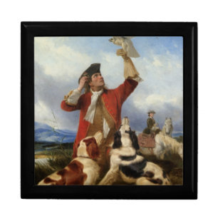 Vintage Richard Ansdell Bird Dogs Animal Hawking Gift Box