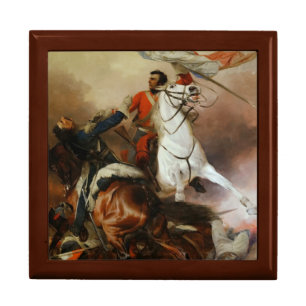 Vintage Richard Ansdell The Fight For The Standard Gift Box