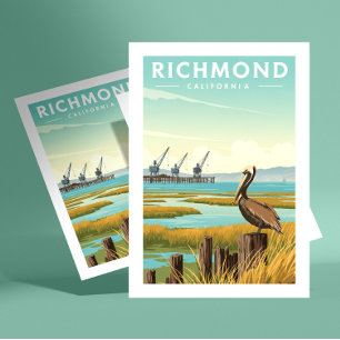Vintage Richmond California Postcard