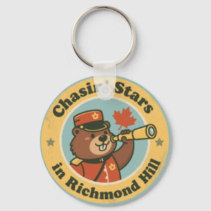 Vintage Richmond Hill Ontario Stars Keychain