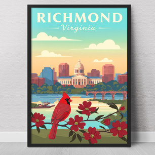 Vintage Richmond Virginia Poster
