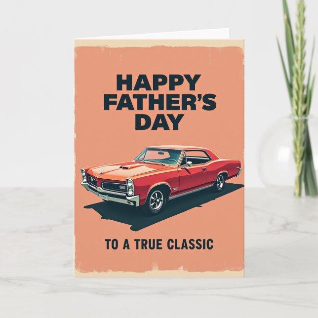 Vintage Ride Fathers Day Card (Front)