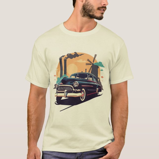 Vintage Ride Sunset Cruise T-Shirt (Front)
