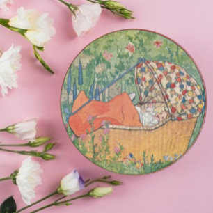 Vintage Rie Cramer New Baby Classic Round Sticker