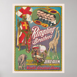 Vintage Ringling Brothers Circus Poster
