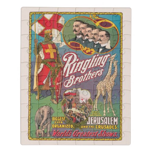 Vintage Ringling Brothers Circus Poster Jigsaw Puzzle