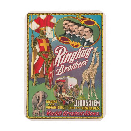 Vintage Ringling Brothers Circus Poster Magnet