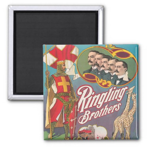 Vintage Ringling Brothers Circus Poster Magnet