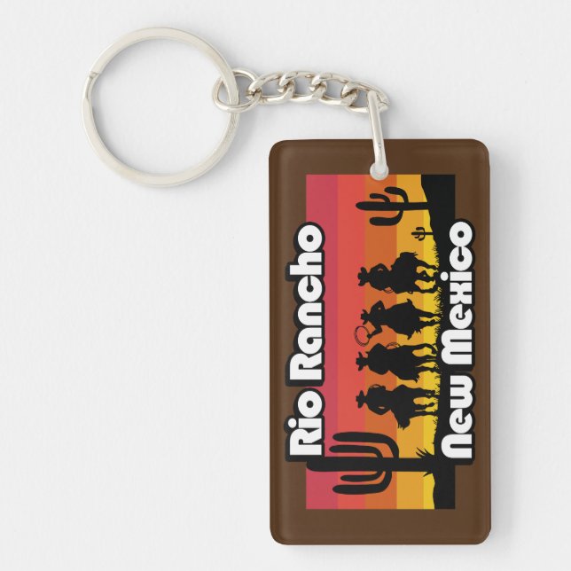 Vintage Rio Rancho New Mexico Keychain (Front)