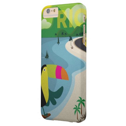 Vintage Rio Travel Poster Barely There iPhone 6 Plus Case