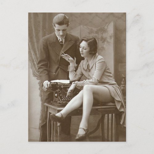 Vintage risque  photo postcard