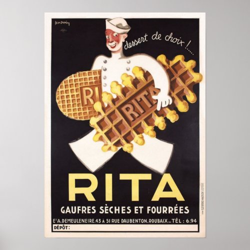 Vintage Rita Biscuit Ad Poster