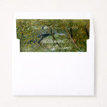 Vintage,  River Bank in Springtime, wedding Envelope Liner<br><div class="desc">This vintage envelope liner features the breathtaking artwork "River Bank in Springtime" by Vincent van Gogh. The scene captures a tranquil riverside bursting with fresh spring colors, expressive brushstrokes, and Van Gogh’s signature sense of movement. Perfect for wedding invitations, elegant stationery, and special occasions, this vintage landscape envelope liner adds...</div>