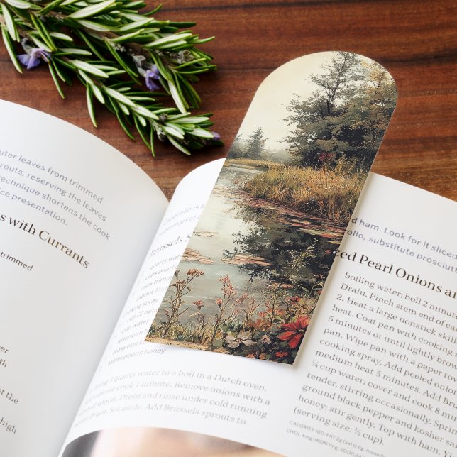 Vintage River Garden Floral Nature Travel Bookmarks (Book)