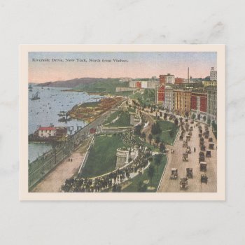 Vintage Riverside Drive New York Postcard by whereabouts at Zazzle