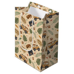 Vintage Road Trip Pattern (3) Medium Gift Bag