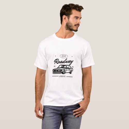 Vintage Roadway Legend 1984_Classic Car Enthusiast T_Shirt