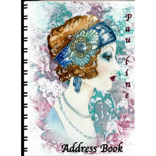 Vintage Roaring 20'S 120 Pages Address Book (Front)