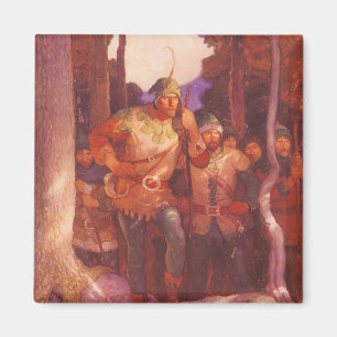 Vintage Robin Hood and His Merry Men by NC Wyeth Magnet