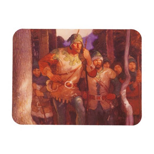 Vintage Robin Hood and His Merry Men by NC Wyeth Magnet