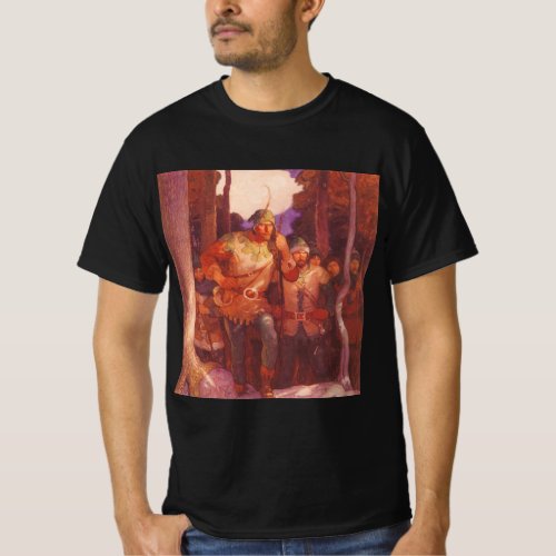 Vintage Robin Hood and His Merry Men by NC Wyeth T_Shirt