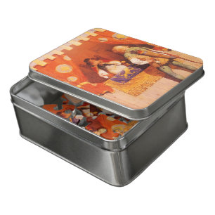 Vintage Robin Hood Meets Maid Marian by NC Wyeth Jigsaw Puzzle