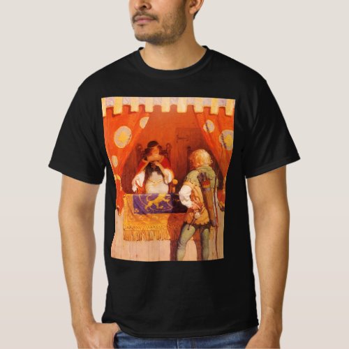 Vintage Robin Hood Meets Maid Marian by NC Wyeth T_Shirt