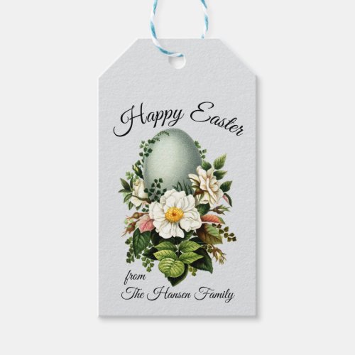 Vintage Robins Egg and Rose Gift Tags