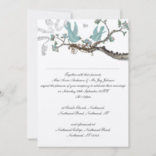 Vintage Robin's Egg Blue Wedding Invitations
