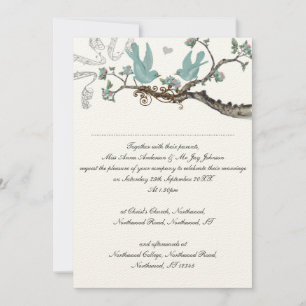 Vintage Robin's Egg Blue Wedding Invitations