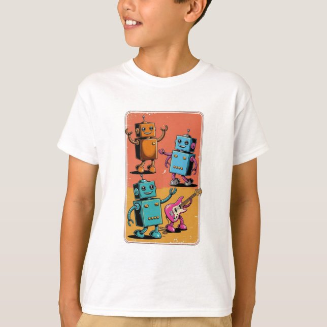 Vintage robots  T-Shirt (Front)