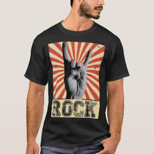 Vintage Rock Concert Band Poster Distressed  T-Shirt