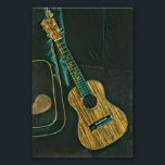 vintage rock guitar player artwork photo print<br><div class="desc">This vintage retro guitar artwork is an awesome gift for a guitarist,  a guitar player,  or a guitar lover. It can be given as a guitarist birthday gift,  guitar gift for dad,  and best guitarist ever gift. It shows a classic acoustic guitar artwork.</div>
